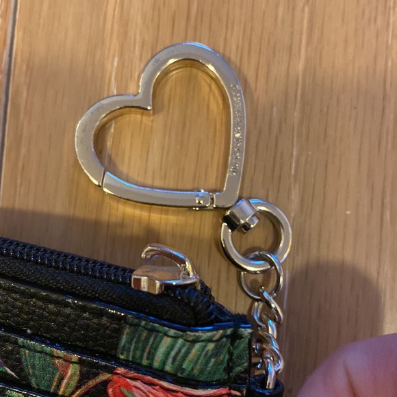 Victoria's Secret Tropical Pattern Card Holder Key Chain - Picture 4 of 6